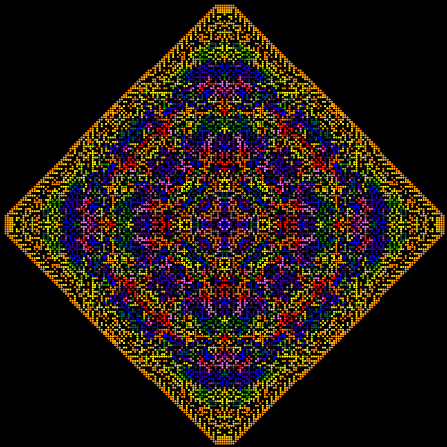 btouellette's tweet photo. Time to start phase 2 #gameoflife #p5js #generativeart https://t.co/6gvrtKY00i