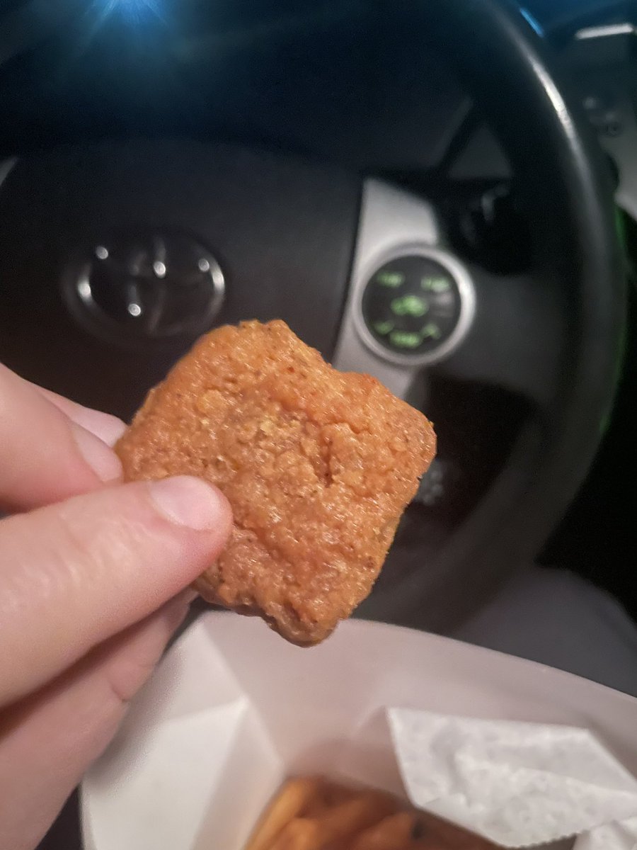 As a former carnivore, I can confirm the new <a href="/kfc/">KFC</a> <a href="/BeyondMeat/">Beyond Meat</a> nuggets taste like fried chicken but were everyone else’s as hard as jerky like mine were?! Maybe the place I got them just cooked them poorly but man did my jaw get a workout. #kfc #nuggets