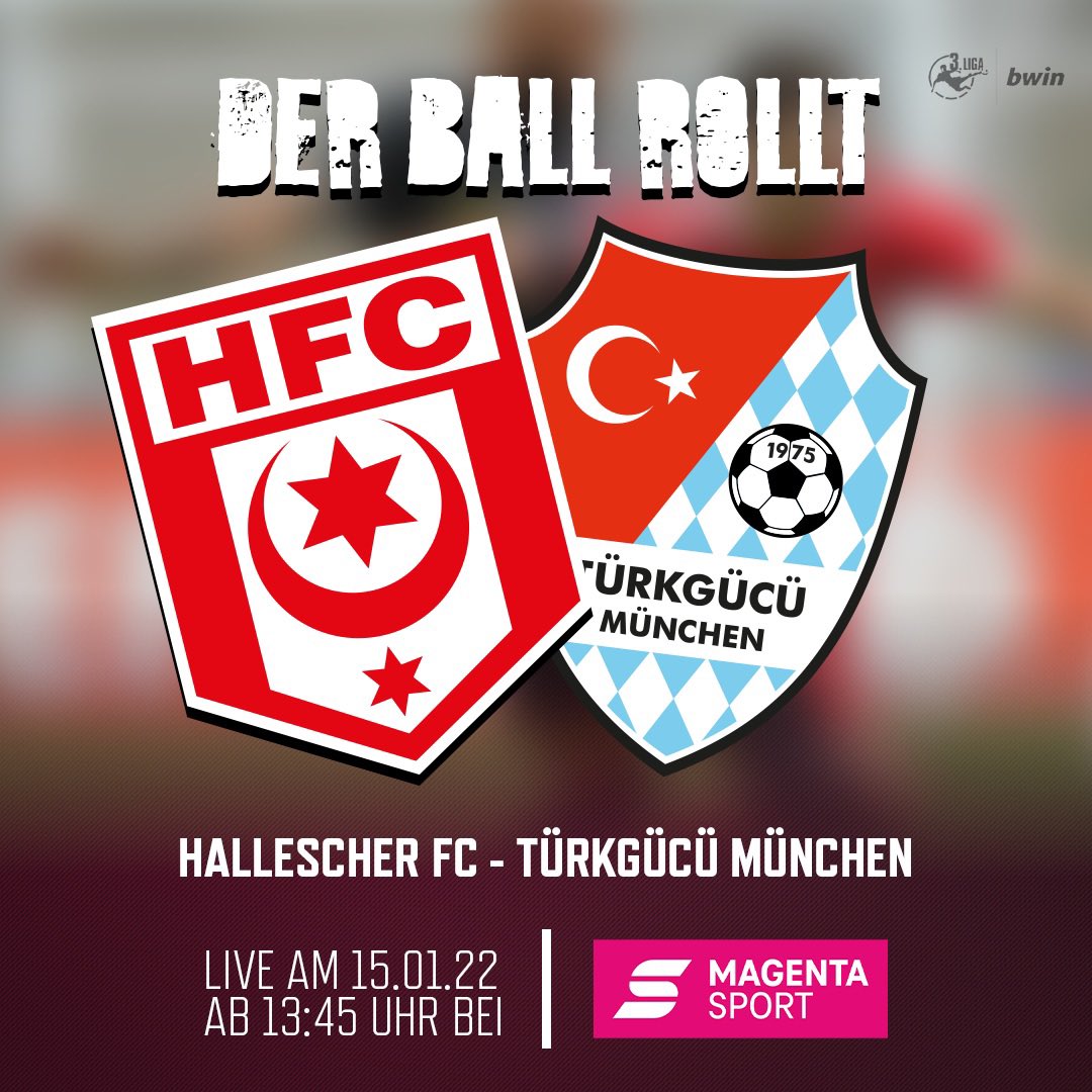 Samstag rollt der Ball wieder #HFCTGM <a href="/HallescherFC/">Hallescher FC</a> <a href="/turkgucumunchen/">Türkgücü München</a> <a href="/3_liga/">Dritte Liga</a>