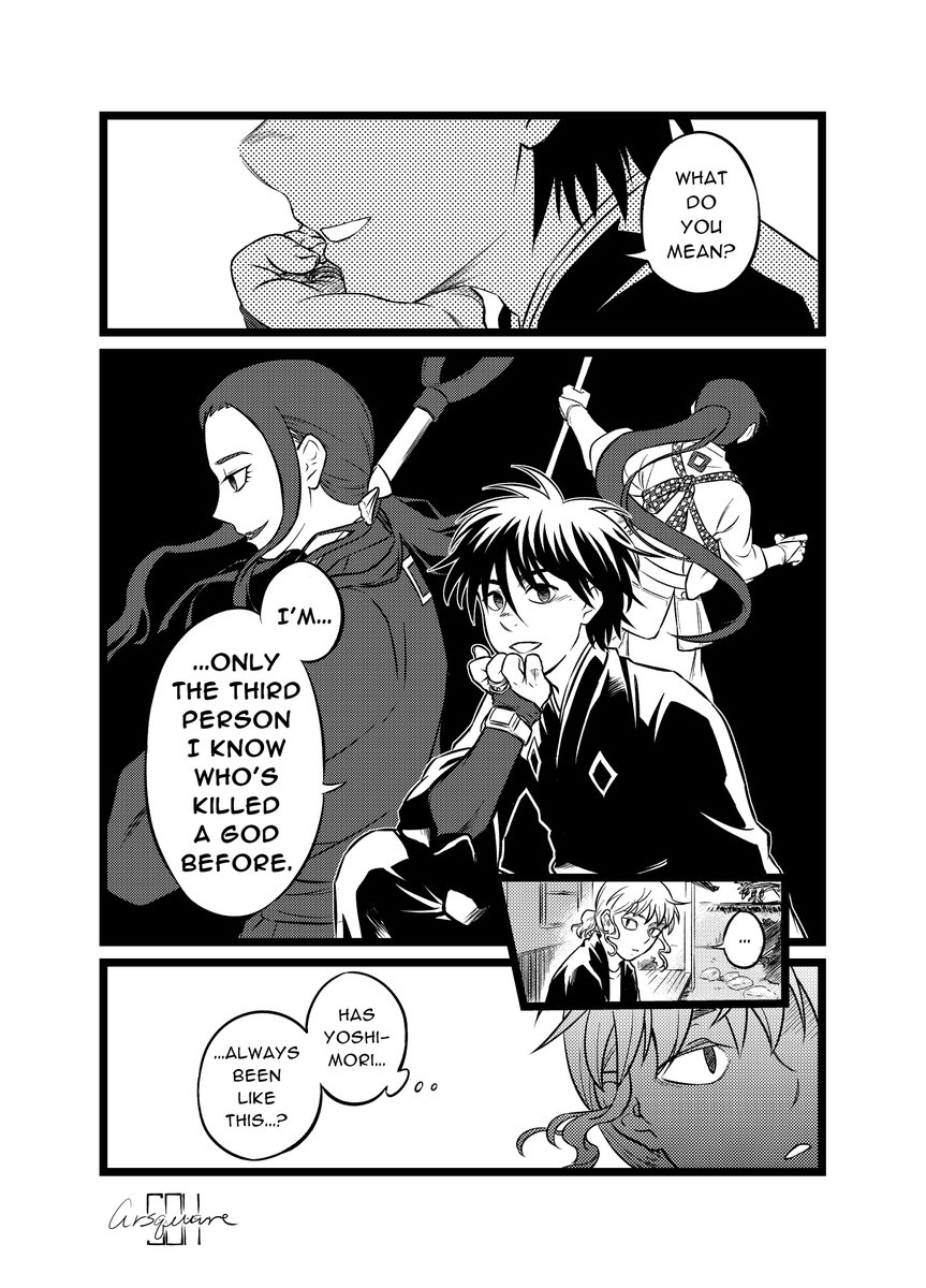 Canon divergence where Tokine takes too long in her negotations with Lord Mahora in the endgame and Yoshimori must eradicate both her and Mahora in the creation of his shinkai
#kekkaishi #結界師 