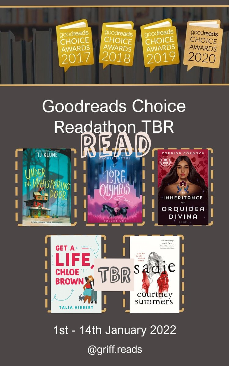 book_wyrme1's tweet image. @GCreadathon I have read 3 books so far. I only have Chloe Brown and Sadie to finish by the 14th.