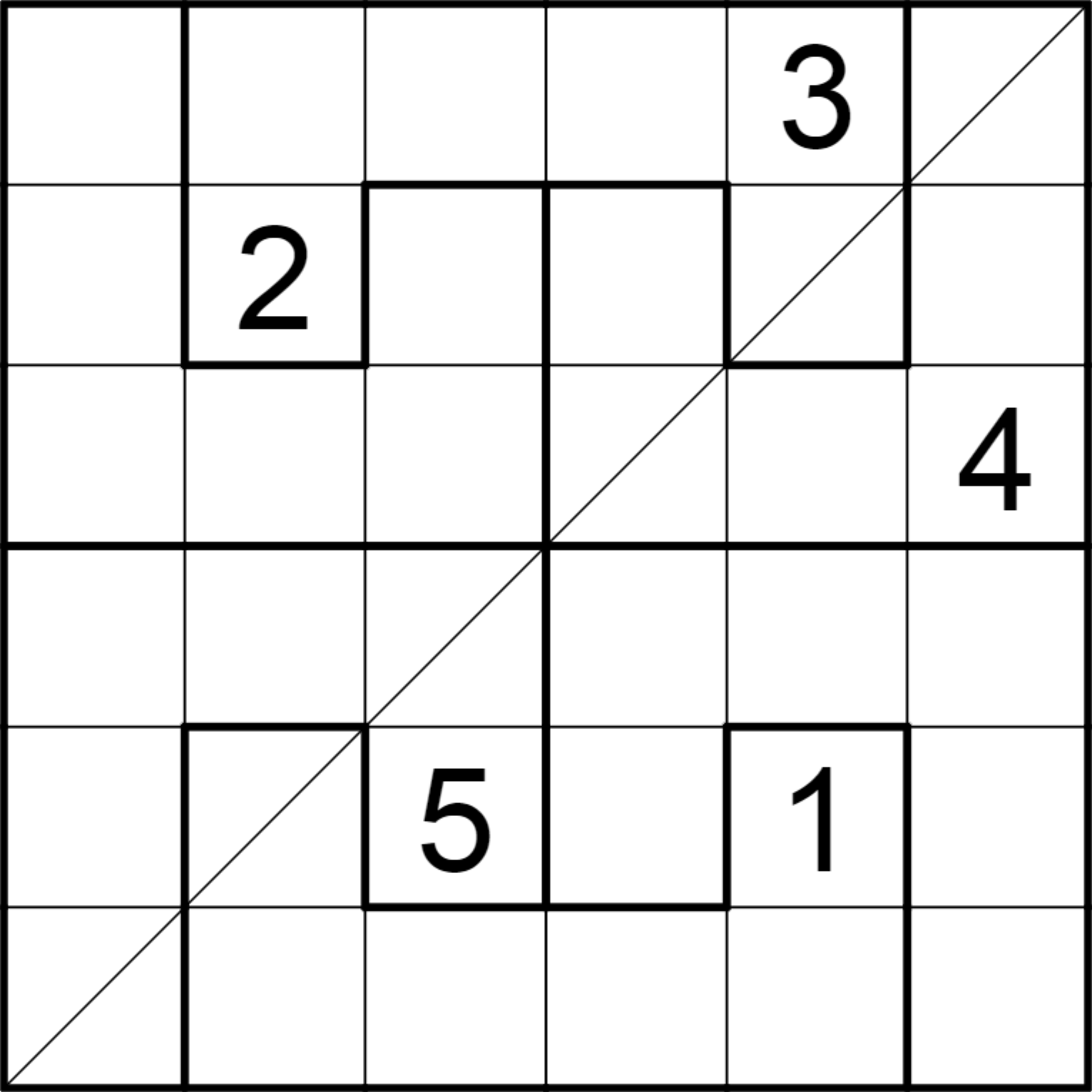 6x6 Diagonal Sudoku Puzzles (MSSeries #115, #116)