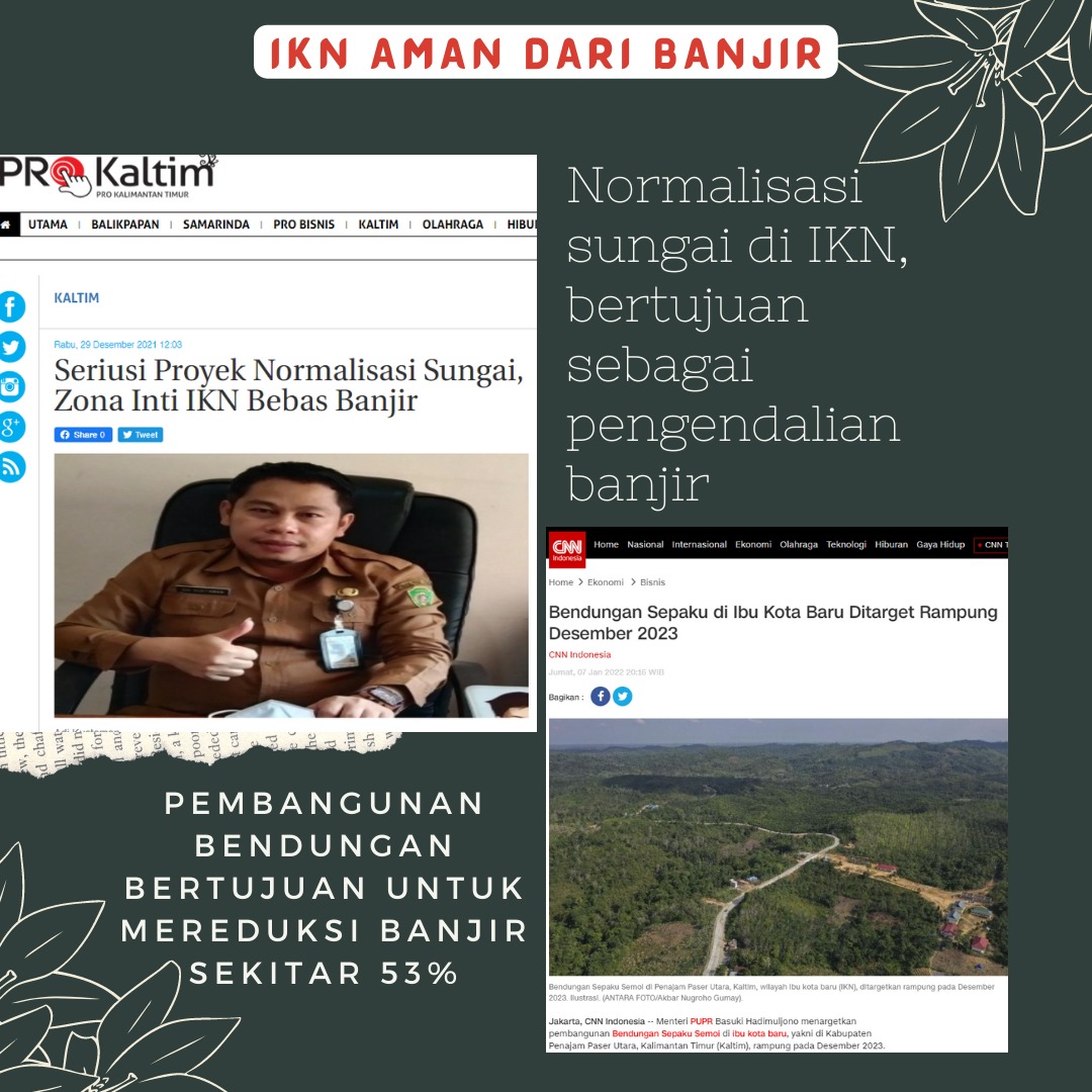 KaltimOfficial's tweet photo. Zona IKN dipastikan bebas dari banjir, berkat program pemerintah dengan melakukan normalisasi sungai serta membangun bendungan.
. 
. 
#IKN #BebasBanjir #KerjaNyataPemerintah https://t.co/HdBcTEskR2