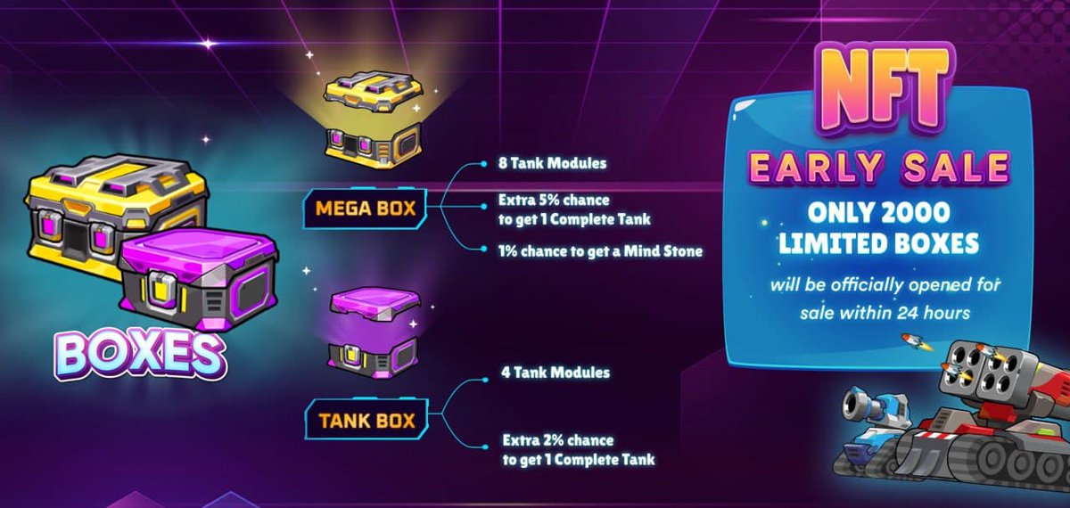 bryanlreal's tweet photo. 📢@tankbattleco NFT Box Early Sale Event is coming in less than a day guy!
🌟This event offers some exclusive benefits that you will not get in other events at the minimum of cost.
ℹ️ Here are the details: https://t.co/xEOG5iUFFw
⏰Do not miss it!
#CoinLAB #TankBattle https://t.co/GLjD11pU3Y