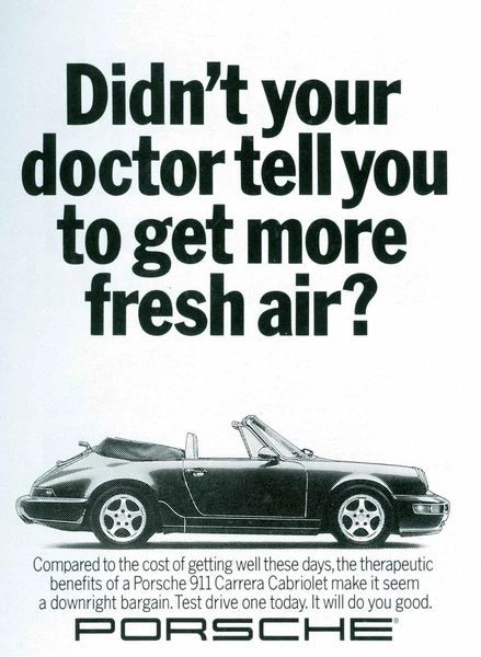 Old Porsche Print Ads were something else