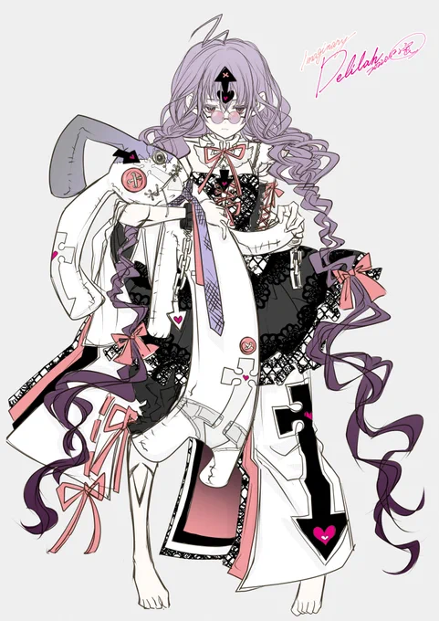 【GUILTY GEAR STRIVE / IMAGINARY-DELILAH】
突如降ってきたディラデザイン💗
フォロワさんが「梅喧と一緒にいるなら和装もあり得るよね」と言っていたので描いてみた❣️ 