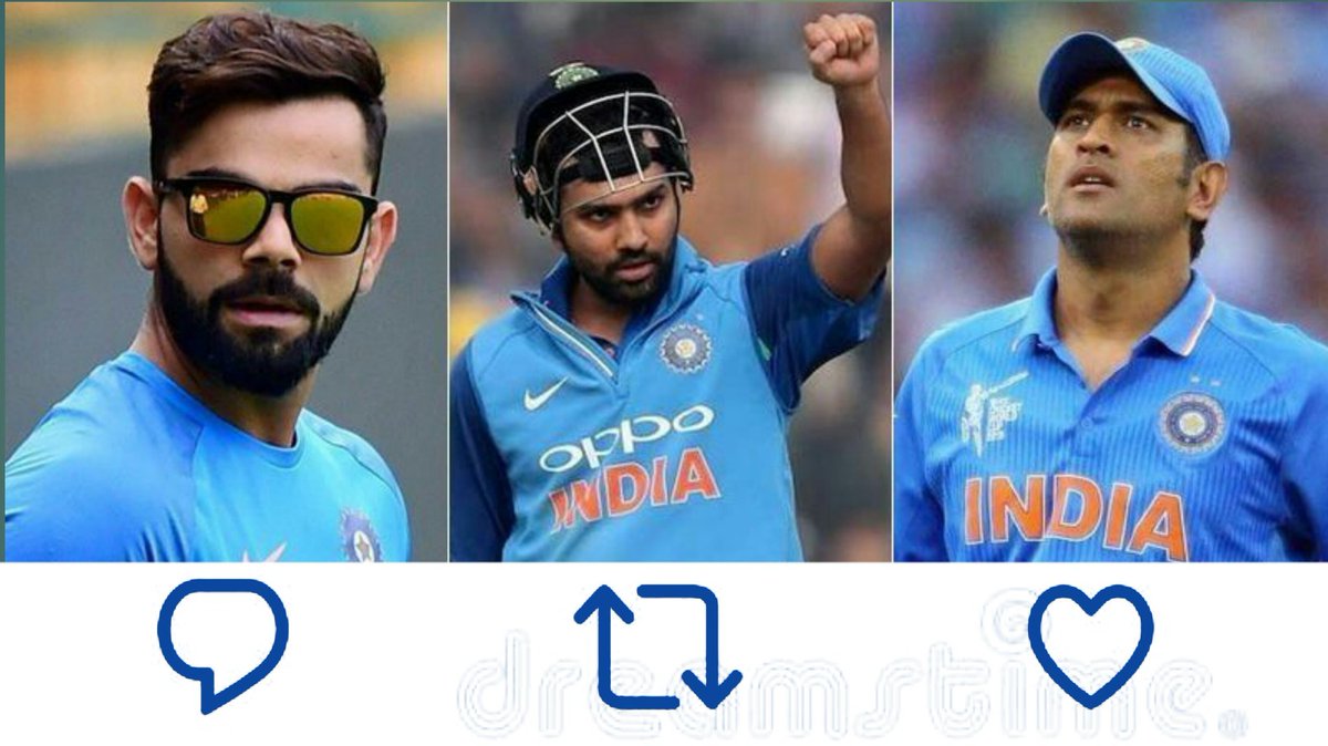 Beingrupesh9693's tweet photo. Let's Check who Has More Fanbase.
#ViratKohli #RohitSharma #MSDhoni https://t.co/9qNNZJ5dYP