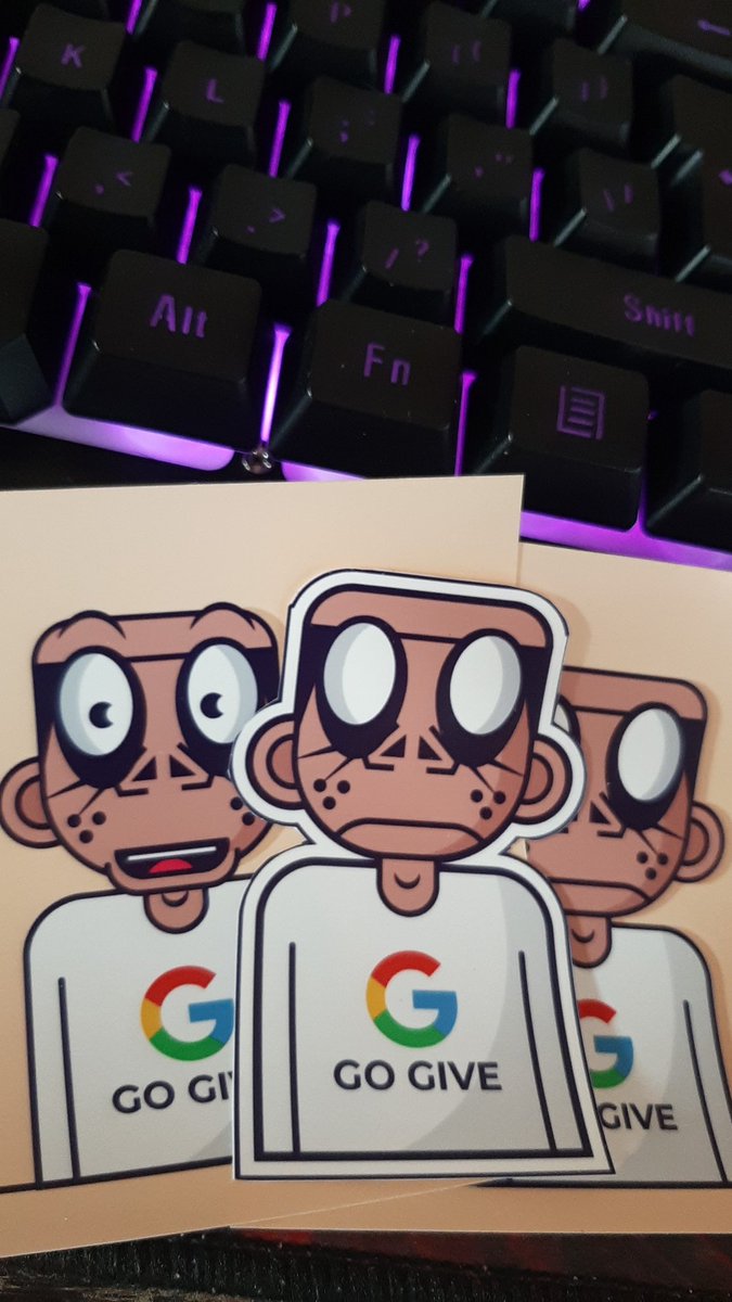 amalgee_'s tweet photo. Good morning fam! Received these wonderful stickers today morning sent by @Abhishapes as a gift for buying one of his art in the collection #hungryhumans. Glad to be part of this collection and thank you brother! 
#NFTCommumity #nftart #nftcollectors https://t.co/RgZNplxu2F