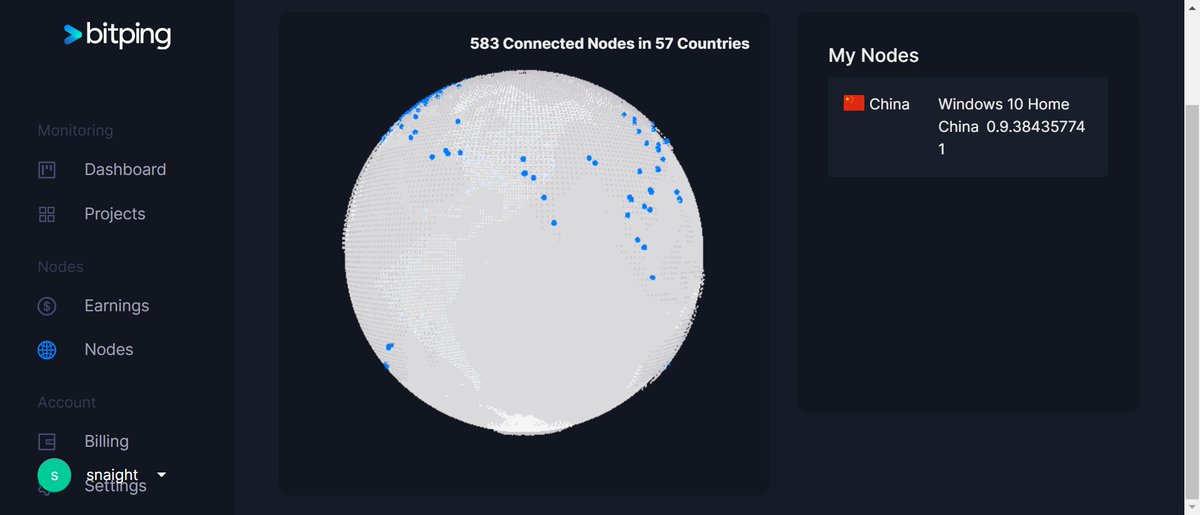 snaight's tweet image. The #bitping is an amazing APP.
How strange there are so few users!
Come to earn #bsv every day, you just need to login the app on you computer, and you can earn 20,000~30,000 sats everyday!
app.bitping.com/?r=yQhqPCbB