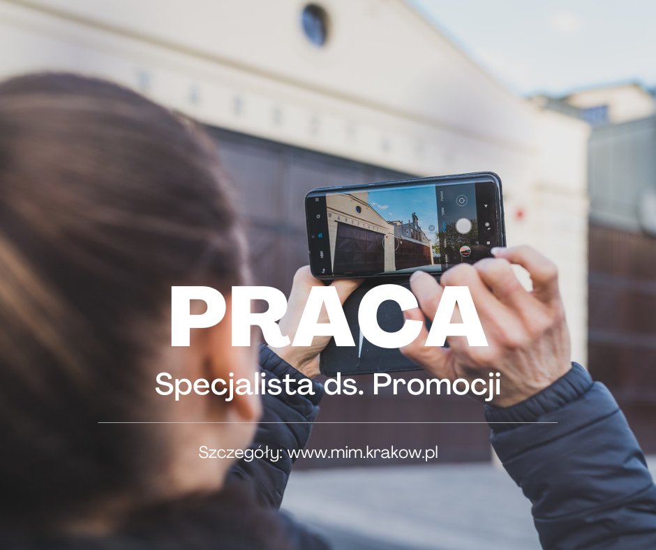 MITKrakow's tweet image. #praca #kraków #promocja #marketing #mimkraków 
📣 Szukamy Specjalisty ds. Promocji!
Termin składania zgłoszeń upływa 26 stycznia 2022 r.
📌 Więcej: mim.krakow.pl/aktualnosci/pr…