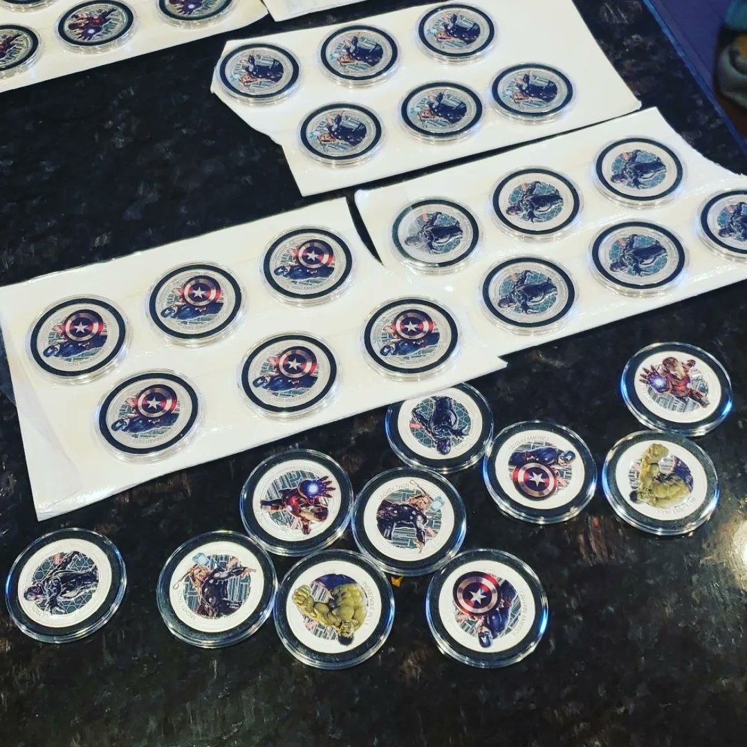 Agate07's tweet photo. MARVEL SET - 60 EA COIN PLUS 5 FOR SHIPPING. https://t.co/7q0eeQwXXR
