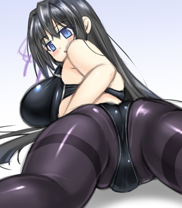 妹×黒髪×競泳水着 with パンストおけつ 