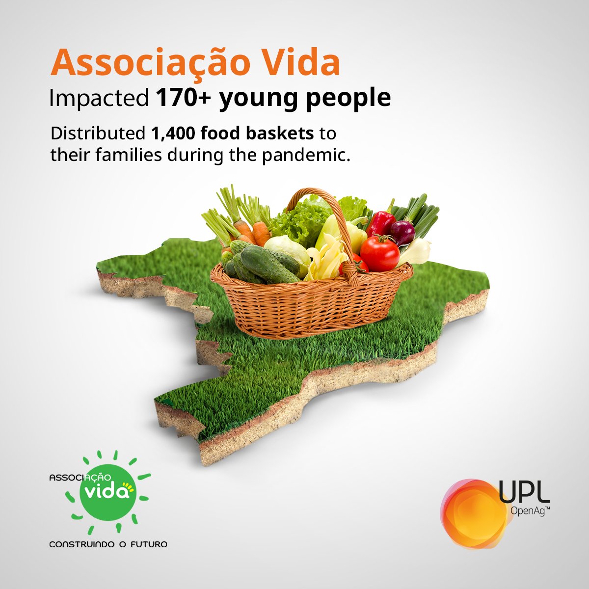 UPLLtd's tweet photo. Through the Associação Vida in Brazil, #UPL has successfully impacted 170+ young people by fostering a generation that is more sensitive, conscious & responsive towards themselves & society.
With the help of our program, we distributed 1400 food baskets.
#OpenAg #UPLCSR https://t.co/sDPUs6753Q