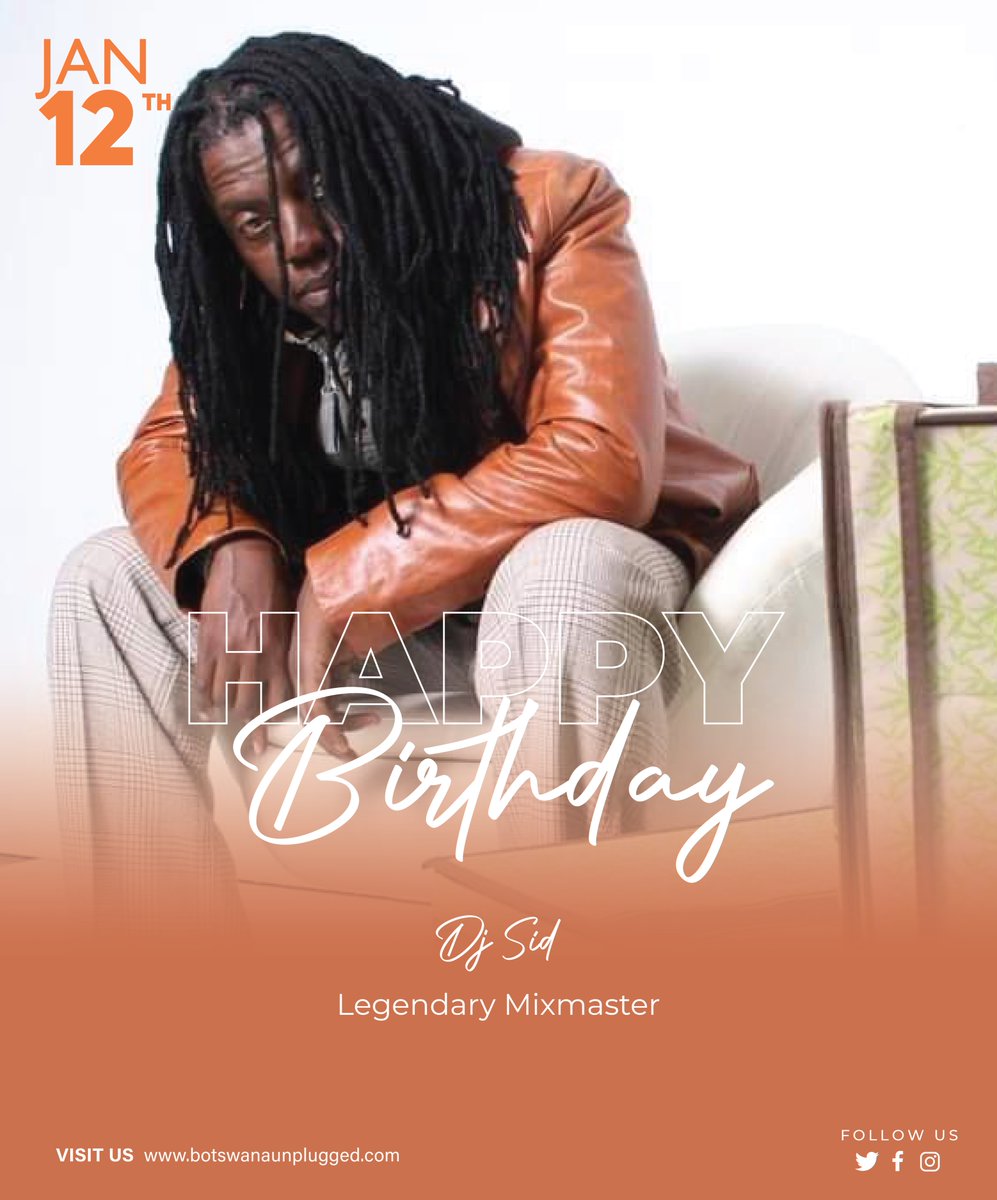 UnpluggedBW's tweet image. Happy birthday to legendary mixmaster, Sidney Baitsile aka #DjSid (Monnamogolo). Enjoy your day superman and many more returns. #Birthdaywishes #BotswanaUnplugged #UnpluggedBW