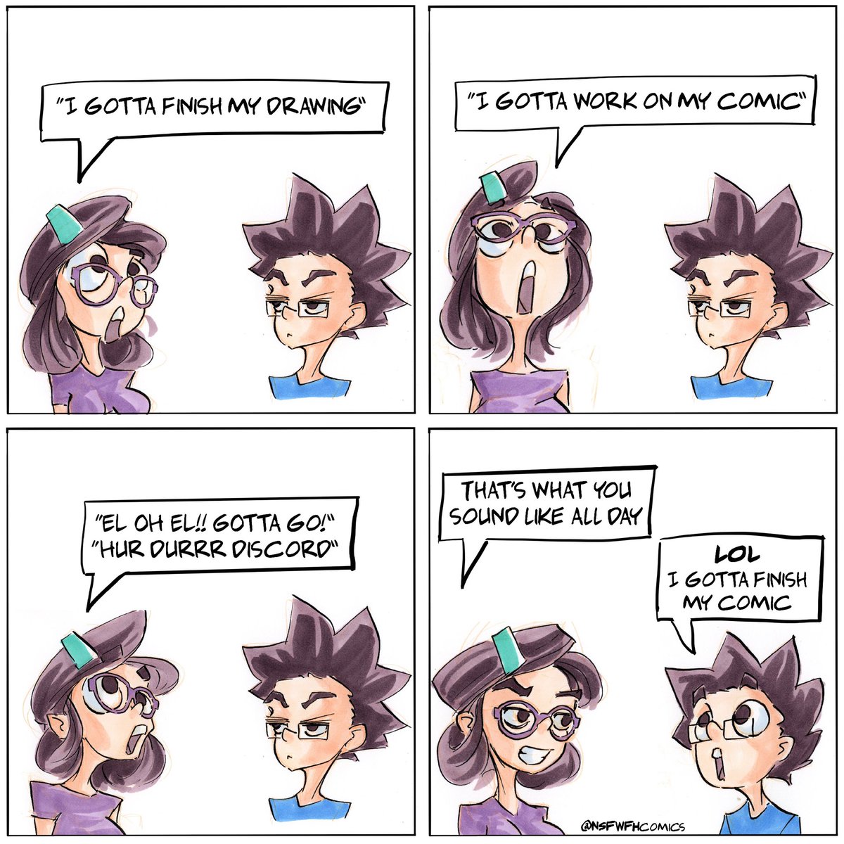 FarmToTableguy's tweet photo. I’m always getting mocked at home. All the time. Mocking, mocking, mocking, mocking, mocking. All the time!

LOL 

#nsfwfh #webcomic https://t.co/S5zlbN9mzd