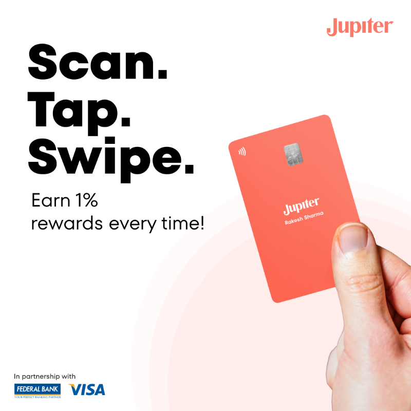 TheJupiterApp's tweet photo. Switch to smart banking.

⏱️ Open A/C in 3 mins
💳 Free debit card
😍 No minimum balance