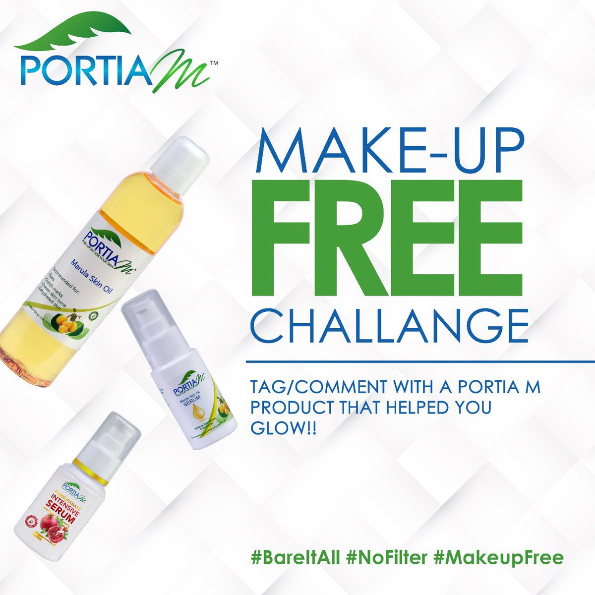 PortiaM_Skin's tweet photo. Post and tag us with your Portia M skin breakthrough product✨🥰
#BareItAllWithPortiaM #NoFilterChallange #MakeUpFreeGlow
https://t.co/qHZhwHbIgO https://t.co/vVlCCyINa6