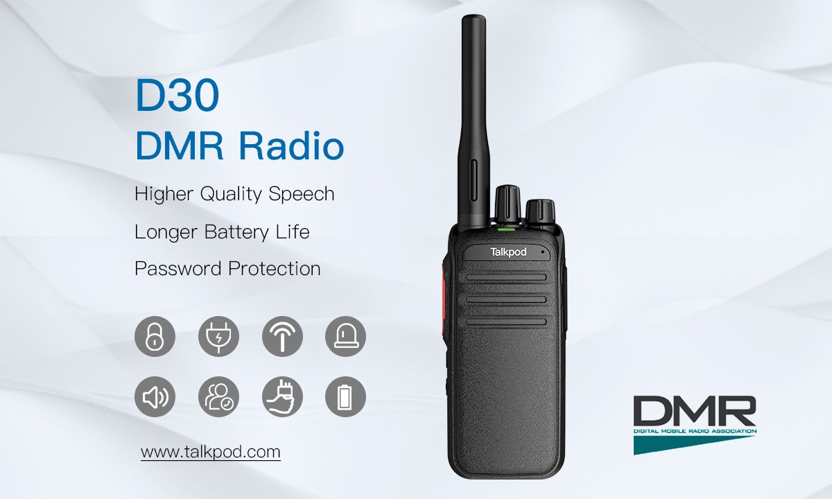 D30 DMR model achieved 220% growth in 2021, With best Competitive price and quality to your current DMR series products. the D3 series DMR Tier II model. Take a trial to test this model in your market. its best advantage is price.#Talkpod #DMO #digitalradio #DMRradio #twowayradio