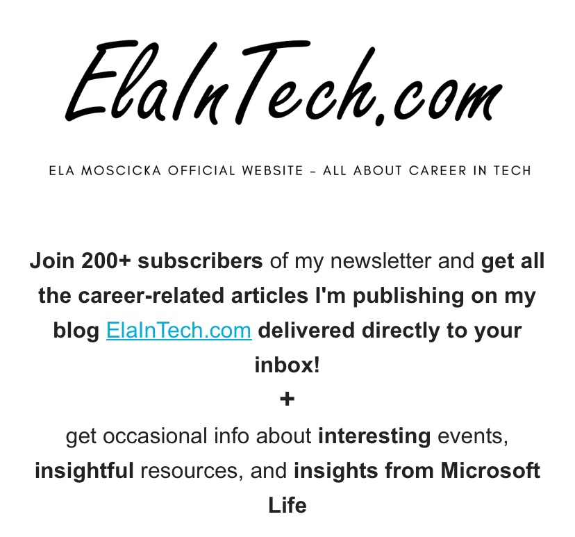 Ela Mościcka | elaintech.com tweet media