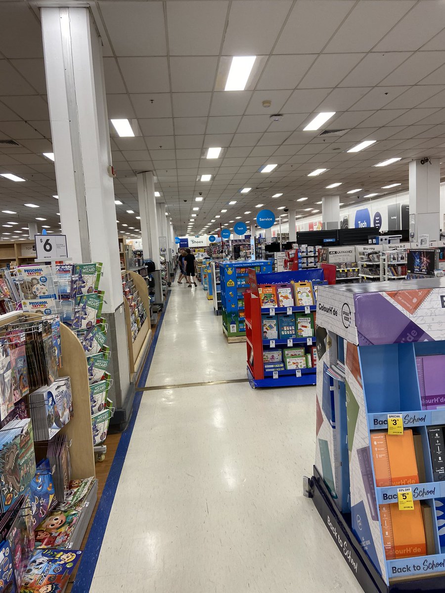 suenamisu's tweet photo. I broke my self imposed lockdown briefly today to do #essentialshopping It seems @ScottMorrisonMP we ARE taking on #personalresponsibility as u instructed. BNE BigW on school holidays. Could have shot a cannon down every aisle. How’s that #economy fairing? #LetItRip #AusPol2022 https://t.co/iySsHV9gKO