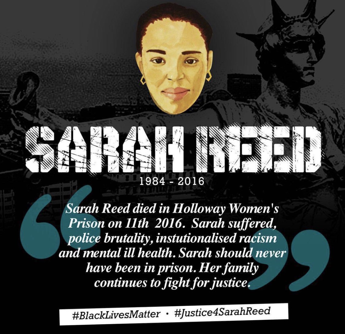 BameFor's tweet image. Do you remember Sarah Reed ? In the maelstrom of racism and the pandemic let’s not forget. Today we ask that we #SayHerName Pic MumMarylyn Reed and our VC Lee Jasper #Justice4Sarah