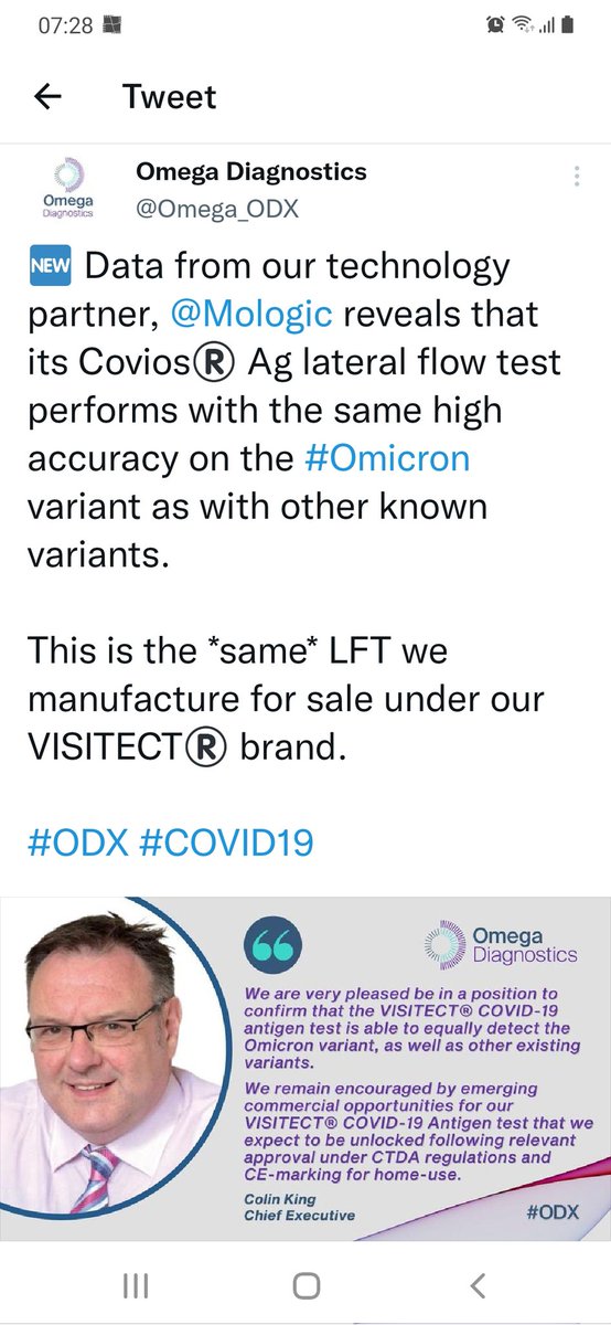 slackhead1's tweet photo. @michaelmina_lab @UCSF If you are short on test you should get this approved #ODX #Mologic https://t.co/JlfLxUgtYP