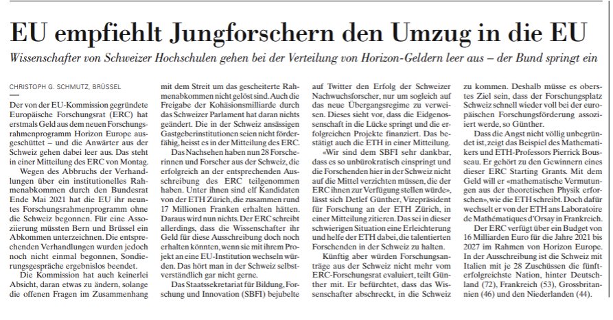 Der EU-Alleingang der Schweiz kostet für die Medizintechnikunternehmen viel Geld und schränkt die Wettbewerbsfähigkeit dieser dynamischen, innovativen Wirtschaftsbranche ein. Zudem droht ein gefährlicher Brain Drain, der unseren beispielhaften Innovationsstandort gefährdet.