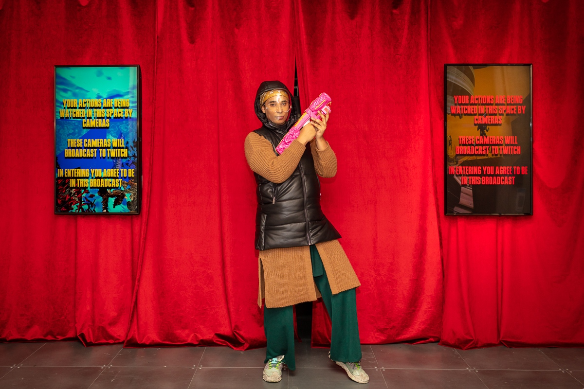 arebyte's tweet photo. We're open again! 

🎮Visit our London gallery to experience Danielle Brathwaite-Shirley's @ladydangfua exhibition SHE KEEPS ME DAMN ALIVE! 1-6pm, Tues-Sat
⁠
https://t.co/bWHmW2O3zk
⁠
#BlackTransArchive #BlackTransCommunity #DigitalArt #GamePlay⁠ #ProBlack #ProTrans https://t.co/emfdPyd3iC