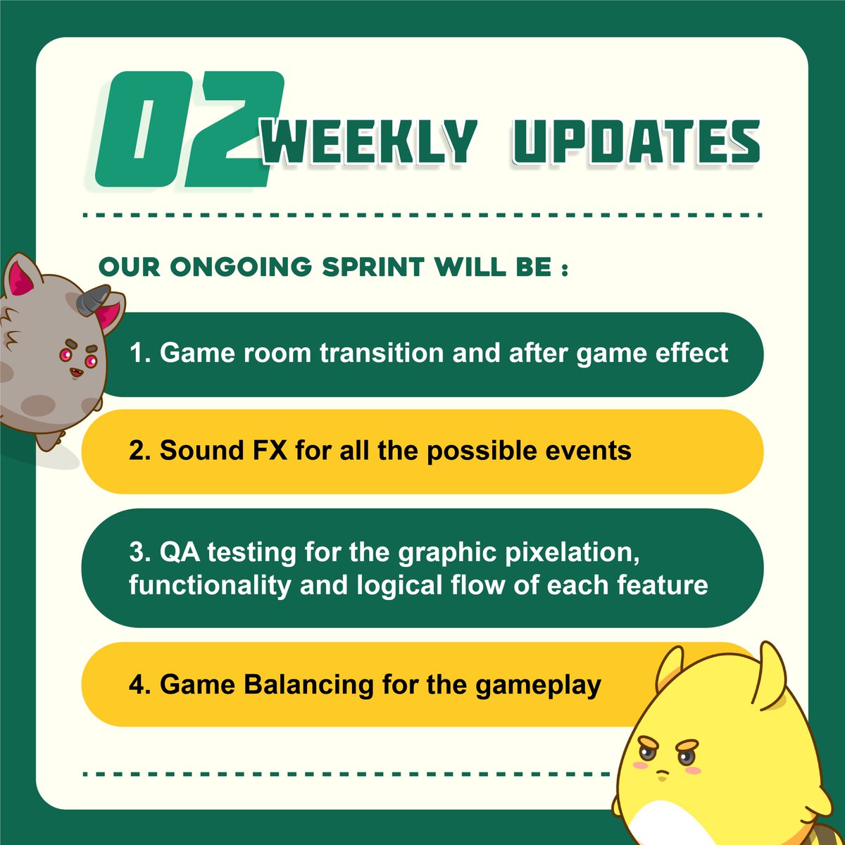 OnChainKINGS's tweet photo. The Developer Team Monsta Infinite has been working tirelessly to cover every aspect of the minigame, from the gameplay to even the littlest of tweaks🧑‍💼

Stay tuned while we release more updates🥳

Are you excited about the minigame?🔥 https://t.co/sAAcHhf2pp
