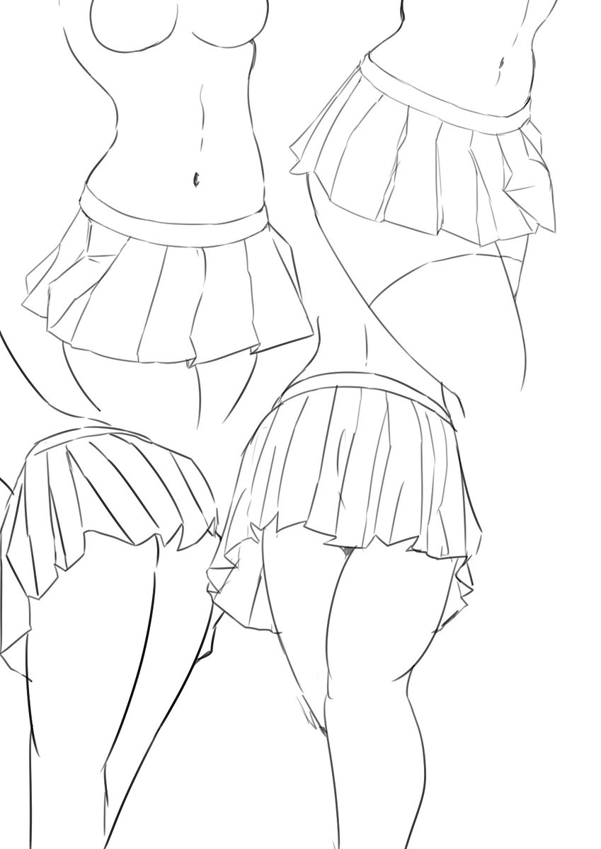 プリーツスカートわからん 