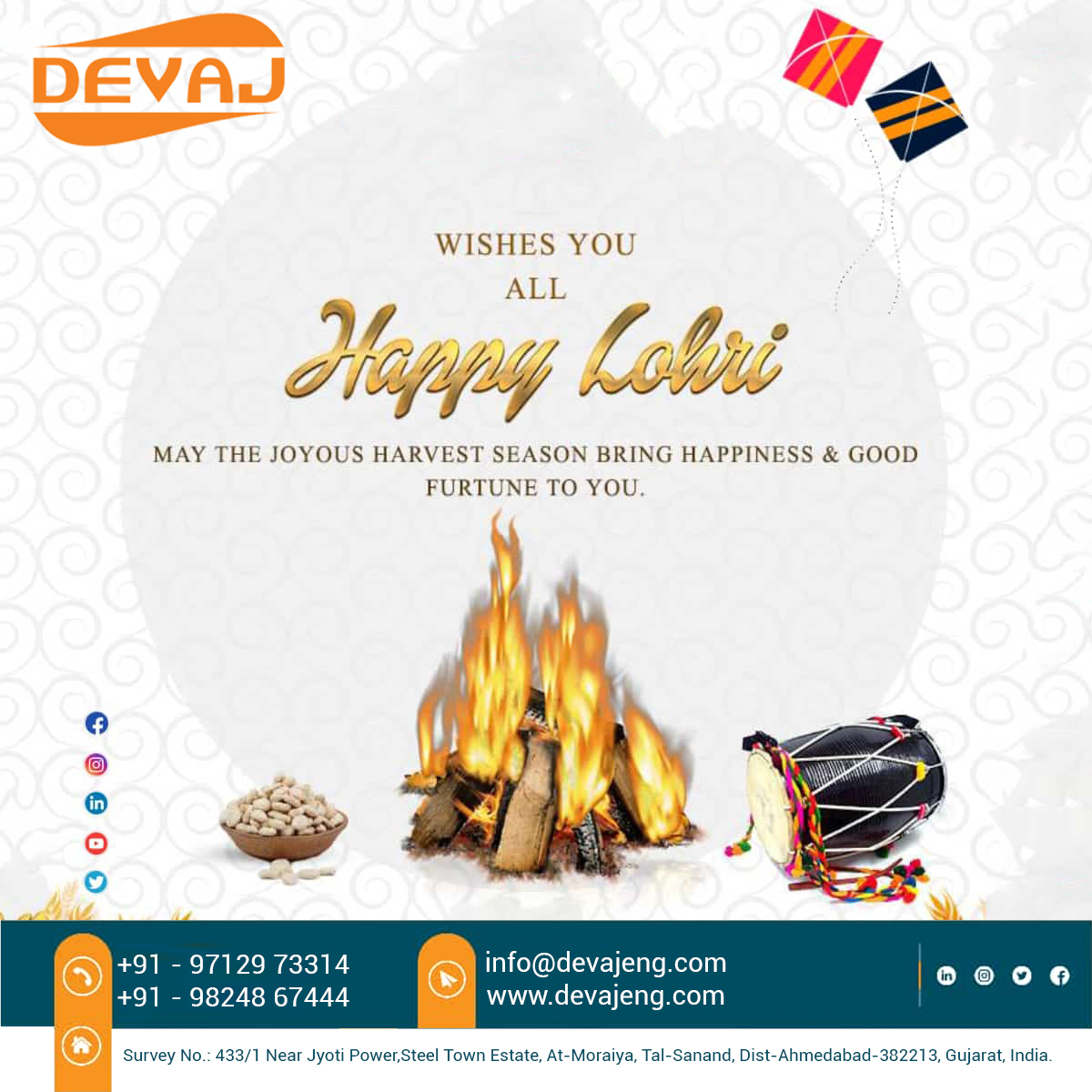 DevajEngineeri4's tweet photo. Happy Lohri 2022!
https://t.co/iEAFyNopFs
This Lohri, I hope your life is filled with happiness, love and joy. Here's wishing you and your family a very happy Lohri!
#happylohri #lohri2022 #festival #lohricelebration https://t.co/VbJEIr3Xdg