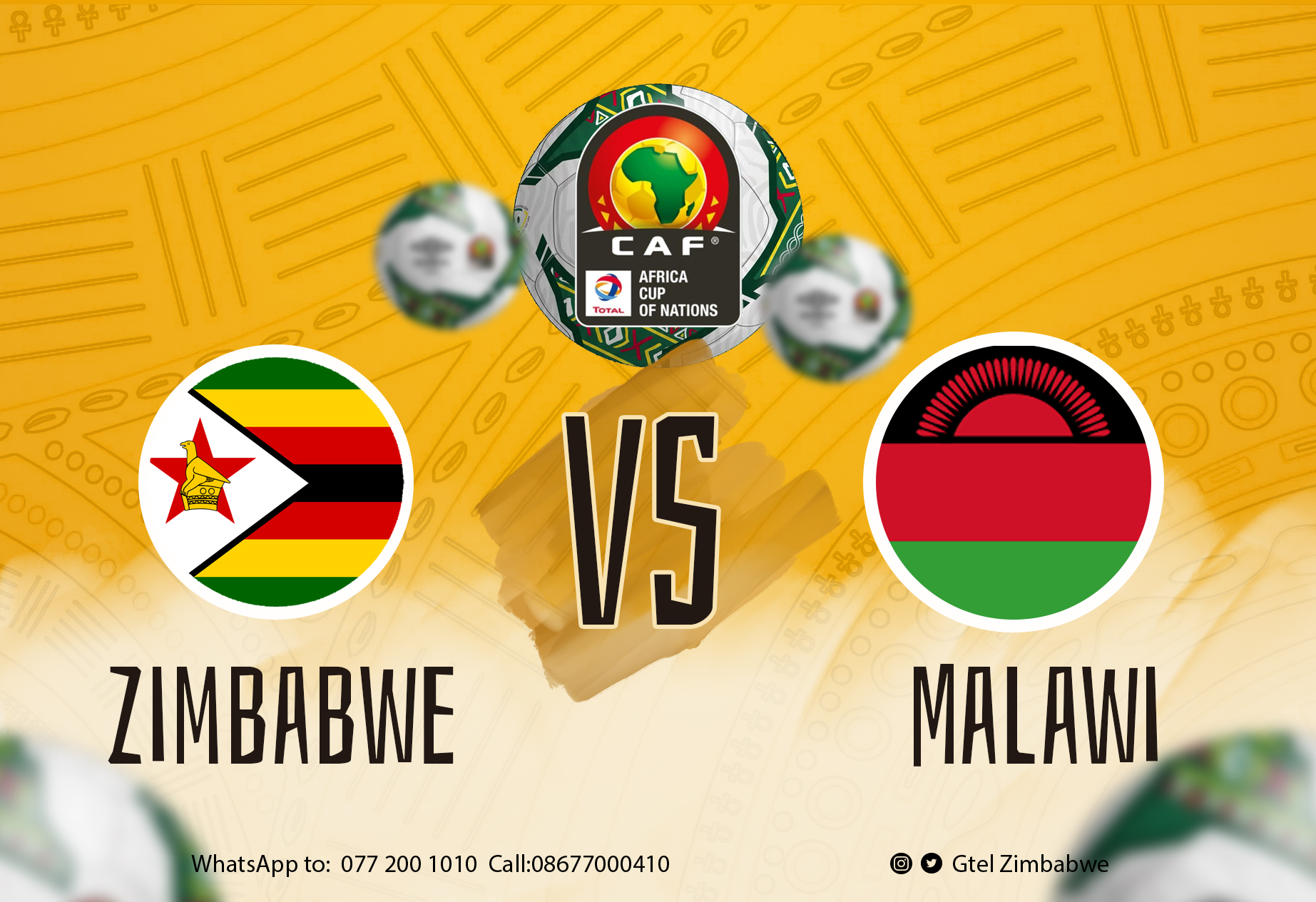 Watch Live AFCON Match On Livestream: Malawi Vs Zimbabwe @ 1800hrs 