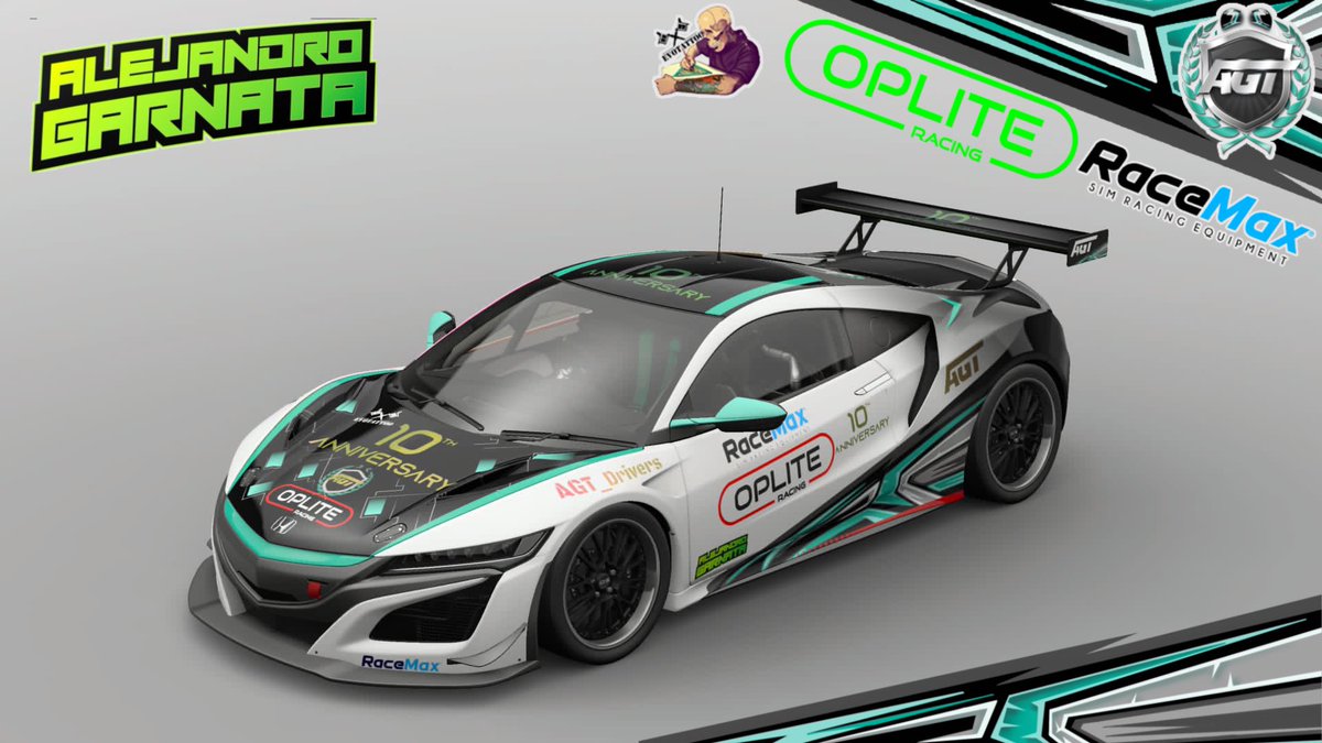 🚦Volvemos a la carga en este 2022, y la primera parada es…

🏆 <a href="/AGarnata/">Alejandro Garnata</a>
       Ronda 1 - División Torpedos
👤 <a href="/Piyin_21/">Sergio</a>
🏎 Honda NSX GR4
🖌 <a href="/MelxyLegend/">Melxy82</a>
⏰ 20:30
📺 TWITCH.TV/Alejandro_Garn…

🗒 Suerte en la pista compañero y a disfrutarla!💪

<a href="/OpliteG/">Oplite 🇫🇷</a> 
<a href="/RaceMax2/">RaceMax</a>
#10Aniversario