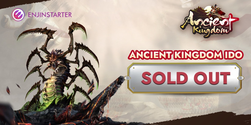 enjinstarter's tweet photo. @AncientKingNft FCFS is SOLD OUT 1min 22secs! The first ancient martial arts game on the blockchain successfully raised $70,000 🏰

Ancient Kingdom, is the 2nd #Enjinstarter's Multiverse Club IDO,  designed as unique blend of battle royale, survival RPG, and strategy games. https://t.co/NMjuJKKf95