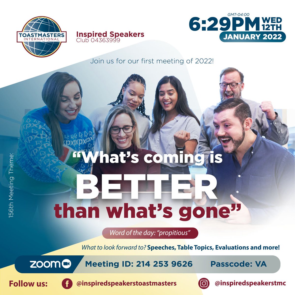 toastmasterinsp's tweet photo. Hey, 
Are you a UWI student and want to improve your communication and leadership skills?  Becoming a Toastmaster is easy. Discounted membership fees are offered. Be our guest and join online for our meeting. https://t.co/3wLjaJWsKQ