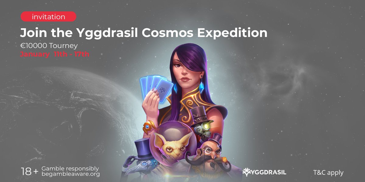 SlotV_com's tweet image. Join a cosmic adventure from Yggdrasil provider - wonderful tourney with the
€10 000 prize pool  🙈

❄️Min.bet: €0.40
❄️The tourney will last till January, 17

Pack your backpack  astronaut  😎

18+ Play Responsibly
begambleaware.org