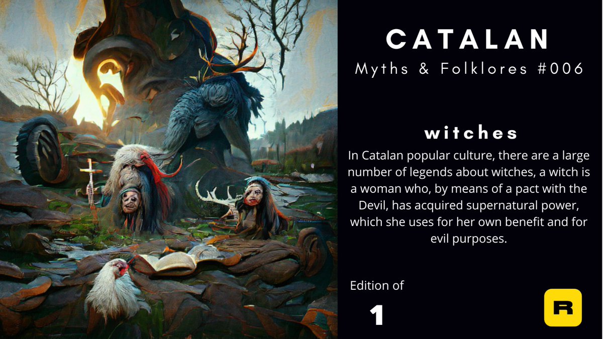 Catalan witches , Myths &amp; Folklores #006 collectible rarible.com/token/0xc91544… #rarible #ethereum #flow #nonfungible #digitalasset #nft via <a href="/rarible/">Rarible</a> #art #nftart #cryptoart #nftartist #nftcollector #nftcommunity #nfts #digitalart #crypto #ethereum #blockchain #artist #bitcoin