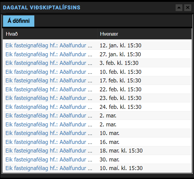 ég þekki alveg fólk sem finnst Aðalfundir rosalega skemmtilegir, en þetta er kannski aðeins of