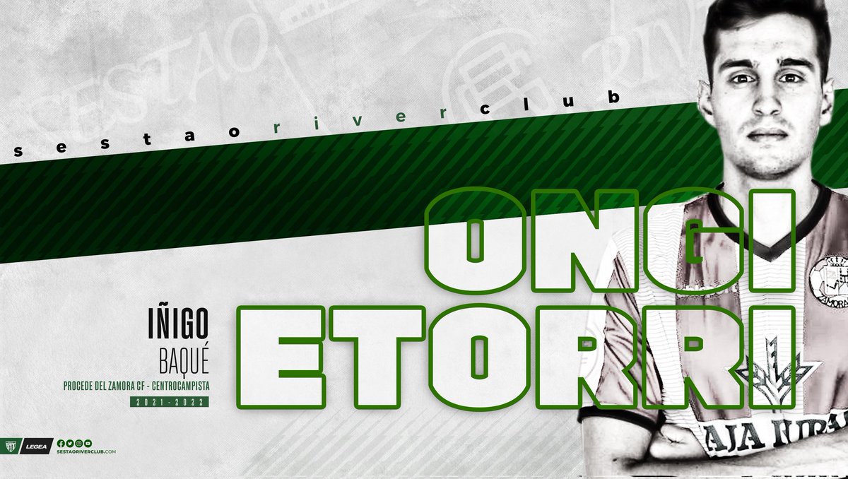 ✍️ 𝗙𝗜𝗖𝗛𝗔𝗝𝗘 | Iñigo Baqué (@baque_97) refuerza la plantilla verdinegra.

🔗 bit.ly/IñigoBaqué_SRC

#GoazenRiver 🟢⚫
