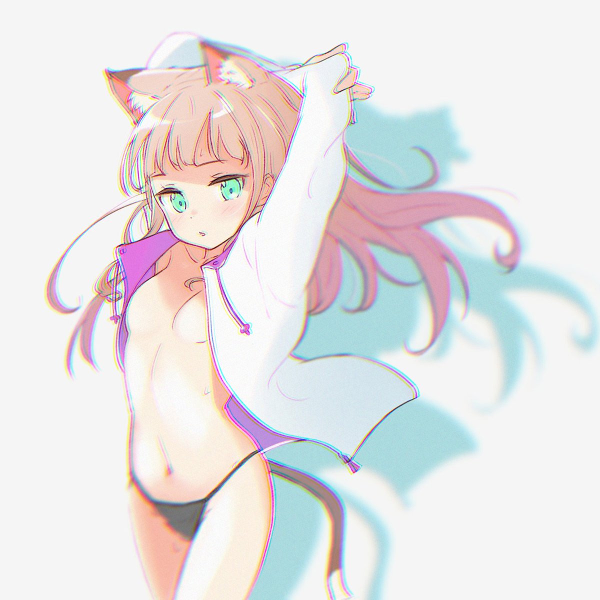 色収差フィルターのお試し 普段やらないから難しい ぼたやんのイラスト
