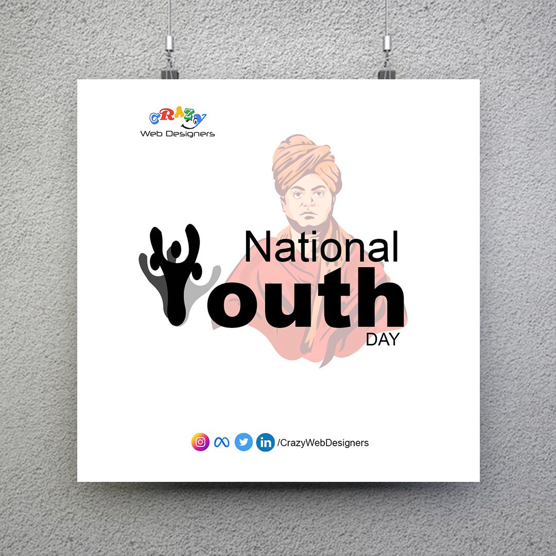 CrazyWebD's tweet image. 12 JAN 2022 - National Youth Day

Youth is not just about enjoyment and merriment but also about becoming responsible and wise.

#NationalYouthDay #SwamiVivekananda #SwamiVivekanandaJayanti