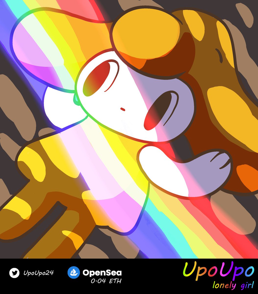 🍓🌈new drop on opensea🌞
Lonely girl UpoUpo
opensea.io/collection/lon…

#NFTCommunity #nftcollector #NFTs #opensea #NFTcollection #NFTartists #ThaiNFT #nfts #cartoon