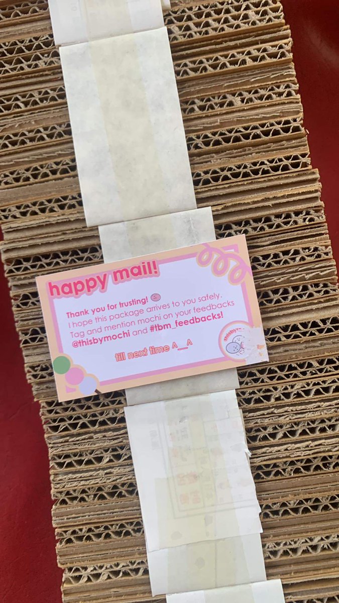 rezcart's tweet photo. [💌] #rezmails | #tbm_feedbacks

thank you for packing it well @thisbymochi ! the cartons are really sturdy!! pwede na panampal emz https://t.co/hk6xul5lc5