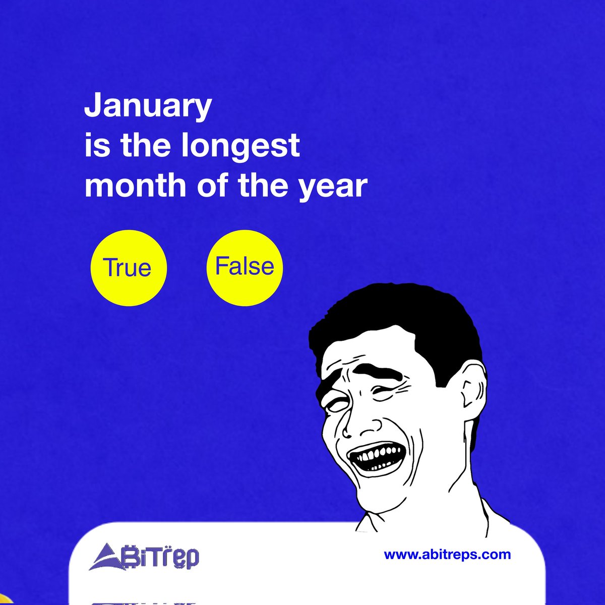 There's this belief that January is the longest month of the year, how true is that?

Comment below if you think this is true👇👇

Do you know January has 5 weeks 😱

#trivia #abitreps #abitnetwork #tatcoin🚀🚀🚀