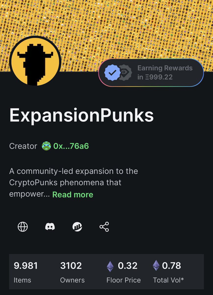 Blue Check on @LooksRareNFT 🥳🎉

<a href="/ExpansionPunks/">ExpansionPunks.eth</a>