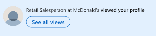 LinkedIn tempting me when I'm getting too stressed with PhD life