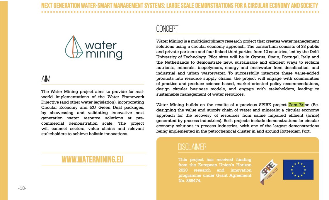 Dimitris Xevgenos (@xevgenos) on Twitter photo <a href="/ASPIRE_P4Planet/">A.SPIRE</a> <a href="/EU_Commission/">European Commission</a> <a href="/B_WaterSmart/">B-WaterSmart</a> <a href="/WiderUptake/">WiderUpTake</a> <a href="/ULTIMATEWaterEU/">ULTIMATE Water EU</a> <a href="/watermining/">WATER-MINING H2020</a> <a href="/REWAISE_EU/">REWAISE</a> <a href="/FLEXnCONFU/">FLEXnCONFU</a> <a href="/capri_eu/">CAPRI EU Project</a> <a href="/AstepProject/">Astep Project</a> <a href="/INITIATE_Net/">INITIATE Project</a> <a href="/CoralisEu/">CORALIS EU project</a> We are honoured to be part of the #SPIREprojects family with both our <a href="/zero_brine_/">ZERO BRINE</a> and the follow-up
<a href="/watermining/">WATER-MINING H2020</a> projects, both being coordinated by
<a href="/tudelft/">TU Delft</a>
Striving to contribute to a sustainable transition of the manufacturing sector!
<a href="/E_Achilleos/">Evdokia Achilleos</a> <a href="/HorizonEU/">Horizon Europe 🇪🇺</a> <a href="/TNWTUDelft/">Faculteit TNW / Faculty of Applied Sciences</a> <a href="/ASPIRE_P4Planet/">A.SPIRE</a> <a href="/EU_Commission/">European Commission</a> <a href="/B_WaterSmart/">B-WaterSmart</a> <a href="/WiderUptake/">WiderUpTake</a> <a href="/ULTIMATEWaterEU/">ULTIMATE Water EU</a> <a href="/watermining/">WATER-MINING H2020</a> <a href="/REWAISE_EU/">REWAISE</a> <a href="/FLEXnCONFU/">FLEXnCONFU</a> <a href="/capri_eu/">CAPRI EU Project</a> <a href="/AstepProject/">Astep Project</a> <a href="/INITIATE_Net/">INITIATE Project</a> <a href="/CoralisEu/">CORALIS EU project</a> We are honoured to be part of the #SPIREprojects family with both our <a href="/zero_brine_/">ZERO BRINE</a> and the follow-up
<a href="/watermining/">WATER-MINING H2020</a> projects, both being coordinated by
<a href="/tudelft/">TU Delft</a>
Striving to contribute to a sustainable transition of the manufacturing sector!
<a href="/E_Achilleos/">Evdokia Achilleos</a> <a href="/HorizonEU/">Horizon Europe 🇪🇺</a> <a href="/TNWTUDelft/">Faculteit TNW / Faculty of Applied Sciences</a>