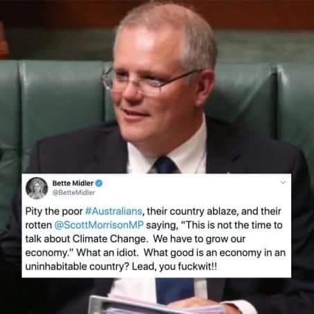 Remember how Great, Bette was - during the Bushfires