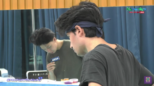 PBBabscbn's tweet photo. MAgkakahiwalay man, ganda pa rin ng gising ng housemates! #PBBFunWithGinifer https://t.co/OJIo6TllPh