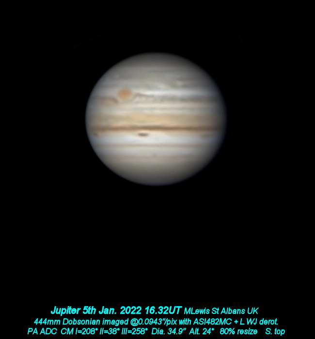 zwoastro's tweet photo. Check out this Jupiter taken with #ASI482MC - the new planetary camera from ZWO. 

📷Photo credit: Martin Lewis

"It's only one image and opportunities to try the camera have been very limited due to the weather but the image is good enough to make me decide to keep the camera." https://t.co/6fQ1arHtSZ